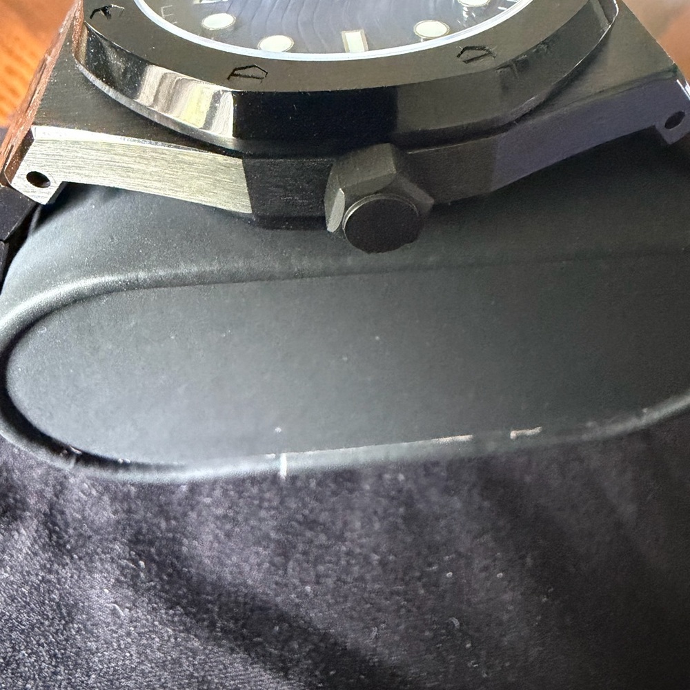 Custom Mod Oak Automatic Watch NH35 Blue Dial – Sapphire Back - Picture 6 of 7